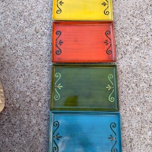 Colorful Decorative lacquerware Davar 60s sushi plate trays